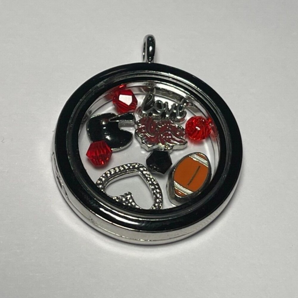 South Carolina Gamecocks NCAA Memory Charm Locket w/ 22 IN chain NEW